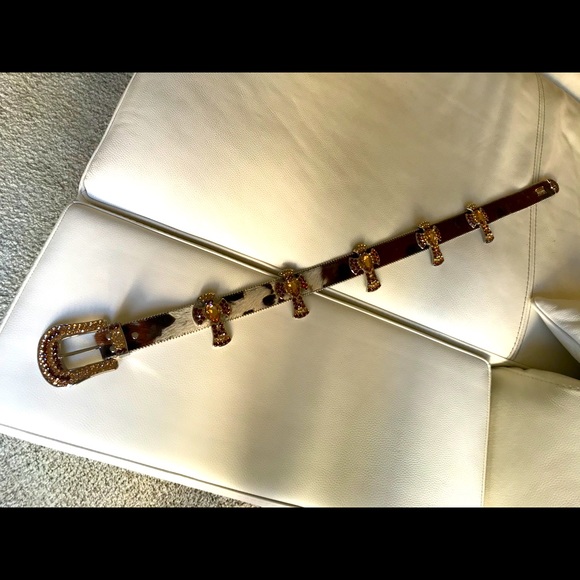 b.b.Simon belt with Swarovski crystals ,crosses.